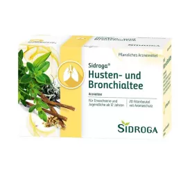 SIDROGA Sacos de filtro para chá para tosse e brônquios, 20X2,0 g