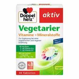 DOPPELHERZ Vitaminas+Minerais Vegetarianos ativos, 30 unidades