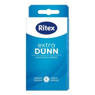 RITEX preservativos extrafinos, 8 peças