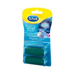 SCHOLL Rolos de substituição Express Pedi de veludo liso, 2 peças