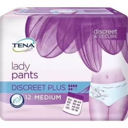 TENA LADY Calça Discreet Plus M, 12 peças