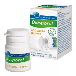 MAGNESIUM DIASPORAL 400 cápsulas extras, 20 unidades