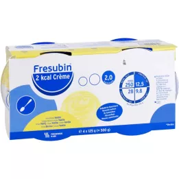 FRESUBIN Creme de Baunilha 2 kcal em uma xícara, 4X125 g
