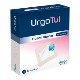 Bandagem Urgotül Foam Border 10x10 cm, 20 unid