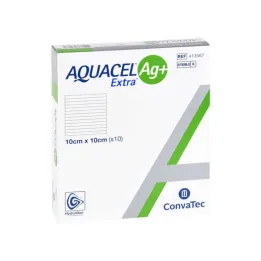 Compressas Aquacel Ag + Extra 10x10 cm, 10 unid