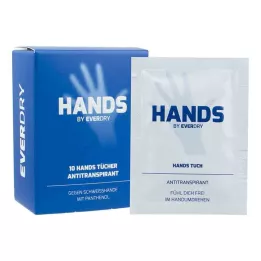 EVERDRY Panos para as mãos, 10 peças