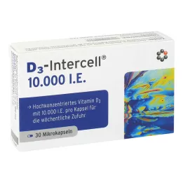 D3-INTERCELL cápsulas de 10.000 UI, 30 unidades