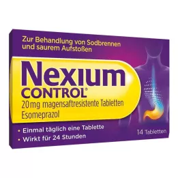NEXIUM Comprimidos gastrorresistentes de controle de 20 mg, 14 unidades