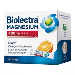 BIOLECTRA Magnésio 400 mg ultra Direct Laranja, 40 unidades