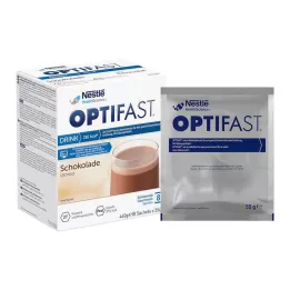 OPTIFAST Home Bebida Chocolate em Pó, 8X55 g