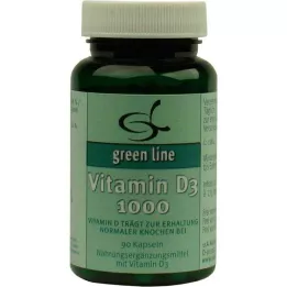 VITAMIN D3 1000 cápsulas, 90 unidades