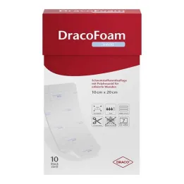 Dracofoam Cobertura para feridas em espuma para infecções 10x20cm, 10 un