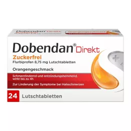 DOBENDAN Flurbiprofeno direto sem açúcar 8,75mg Lut, 24 unidades