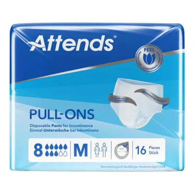 ATTENDS Pull-Ons 8 ms/pts, 16 peças ATTENDS Pull-Ons 8 ms/pts, 16 peças