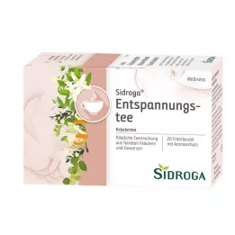 SIDROGA Sacos de filtro para chá de relaxamento e bem-estar, 20 x 1,75 g