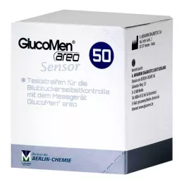 GLUCOMEN Tiras de teste do sensor areo, 50 unidades