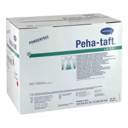 PEHA-TAFT luvas de látex OP-tamanho 6,5, 50X2 unid
