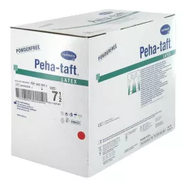 PEHA-TAFT luvas de látex OP-tamanho 7,5, 50X2 unid