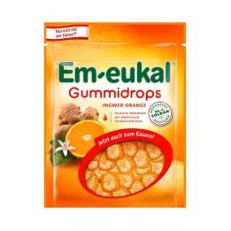 EM-EUKAL Gomas de Gengibre-Laranja açucaradas, 90 g