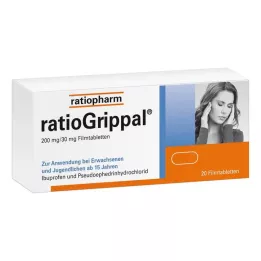 RATIOGRIPPAL Comprimidos revestidos por película de 200 mg/30 mg, 20 unidades