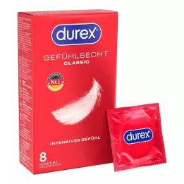 DUREX Preservativos Gefühlsecht, 8 peças