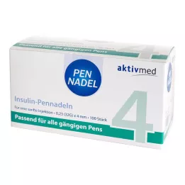 PEN-NADELN Universal 4 cânulas 0,23x4 mm 32 G, 100 unidades