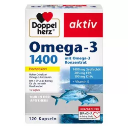 DOPPELHERZ Ômega-3 1.400 cápsulas, 120 unidades