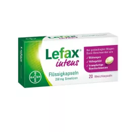 LEFAX cápsulas líquidas intens 250 mg simeticona, 20 unidades