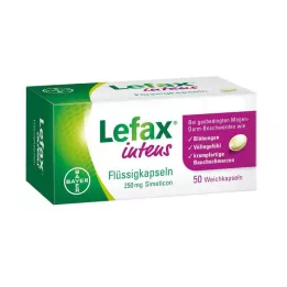 LEFAX cápsulas líquidas intens 250 mg simeticona, 50 unidades