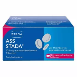 ASS STADA Comprimidos gastrorresistentes de 100 mg, 100 unidades