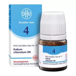 BIOCHEMIE DHU 4 Kalium chloratum D 6 Glóbulos, 10 g