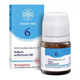 BIOCHEMIE DHU 6 Kalium sulfuricum D 6 Glóbulos, 10 g