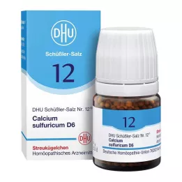 BIOCHEMIE DHU 12 Cálcio sulfúrico D 6 Glóbulos, 10 g