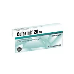 CEFAZINK Comprimidos revestidos por película de 20 mg, 60 unidades