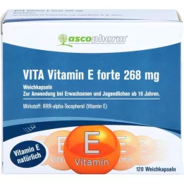 VITAMIN E FORTE 400 UI cápsulas moles, 120 unidades