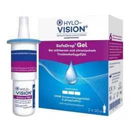 HYLO-VISION Colírio SafeDrop Gel, 2X10 ml