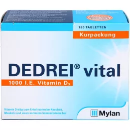 DEDREI pacote de tratamento com comprimidos vitais, 180 unidades