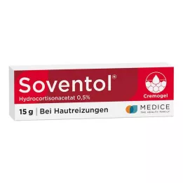 SOVENTOL Creme de acetato de hidrocortisona 0,5%, 15 g