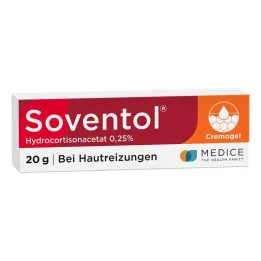 SOVENTOL Creme de acetato de hidrocortisona 0,25%, 20 g