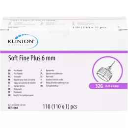 SOFT FINE mais cânulas 6 mm 31 G 0,25 mm, 110 unidades