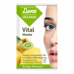 LUVOS Máscara Vital de Argila Cicatrizante Cosméticos Naturais, 2X7,5 ml