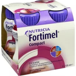 FORTIMEL Compacto 2.4 sabor frutas silvestres, 4X125 ml