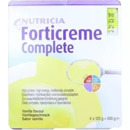 FORTICREME Sabor baunilha, 4X125 g