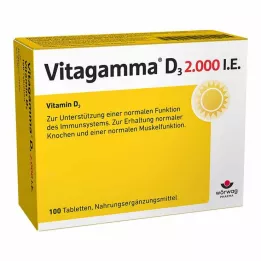 VITAGAMMA D3 2.000 I.E. Vitamina D3 NEM Comprimidos, 100 unidades