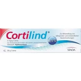 CORTILIND creme de hidrocortisona 5 mg/g, 30 g