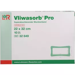 VLIWASORB Pro superabsorvente comp. estéril 22x32 cm, 10 pcs
