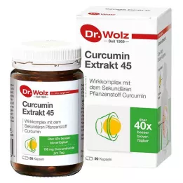 CURCUMIN EXTRAKT 45 cápsulas Dr.Wolz, 90 unidades