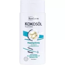 BONLAURI Condicionador capilar de óleo de coco com óleo de argan + protetor de seda, 200 ml