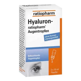 HYALURON-RATIOPHARM Colírio, 2X10 ml