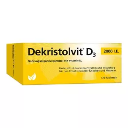 DEKRISTOLVIT D3 2.000 UI comprimidos, 120 unidades